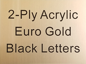 Euro Gold Background Black Letters