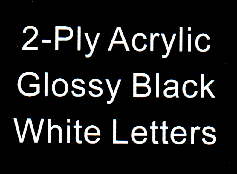 Glossy Black Background White Letters