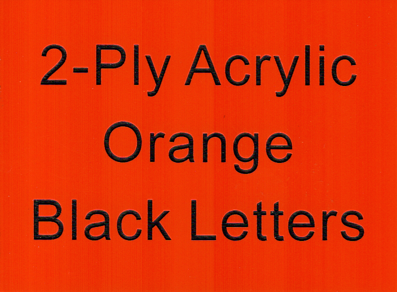 Orange Background Black Letters