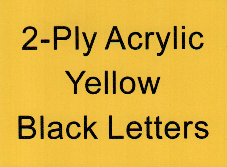 Yellow Background Black Letters