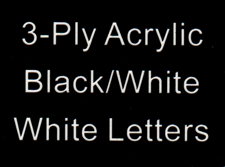 Black Backround White Letters