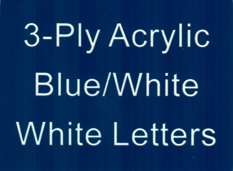 Blue Background White Letters