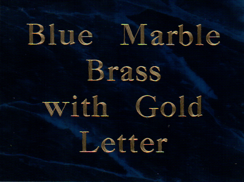 Blue Marble Background Gold Letters