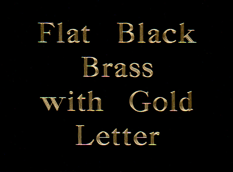 Flat Black Background Gold Letters
