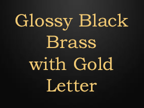 Glossy Black Background Gold Letters