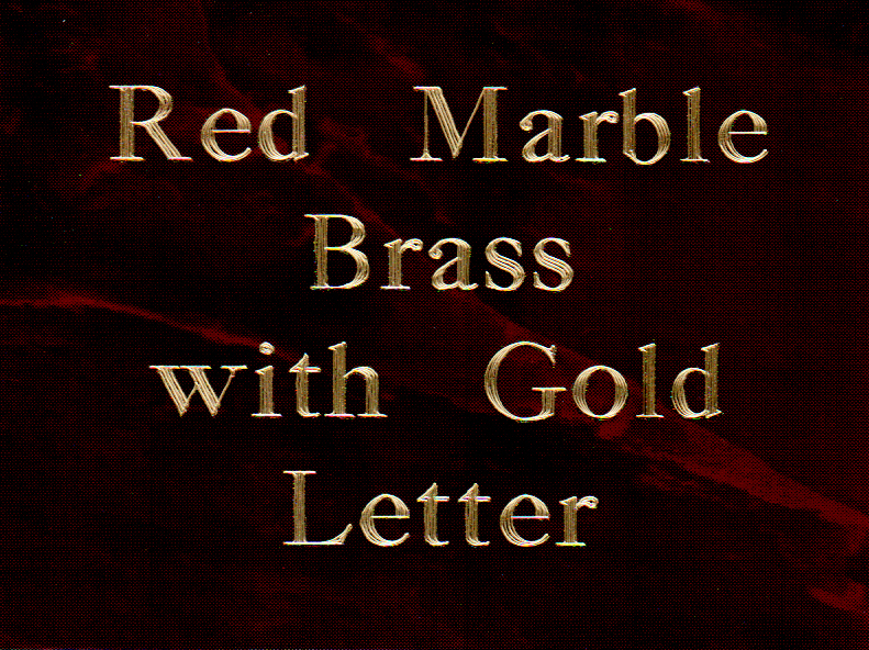 Red Marble Background Gold Letters