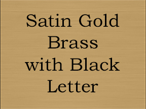 Satin Gold Background Black Letters