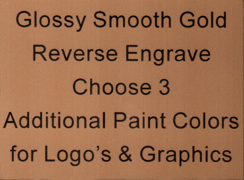 Smooth Gold Background Clear Glossy Letters